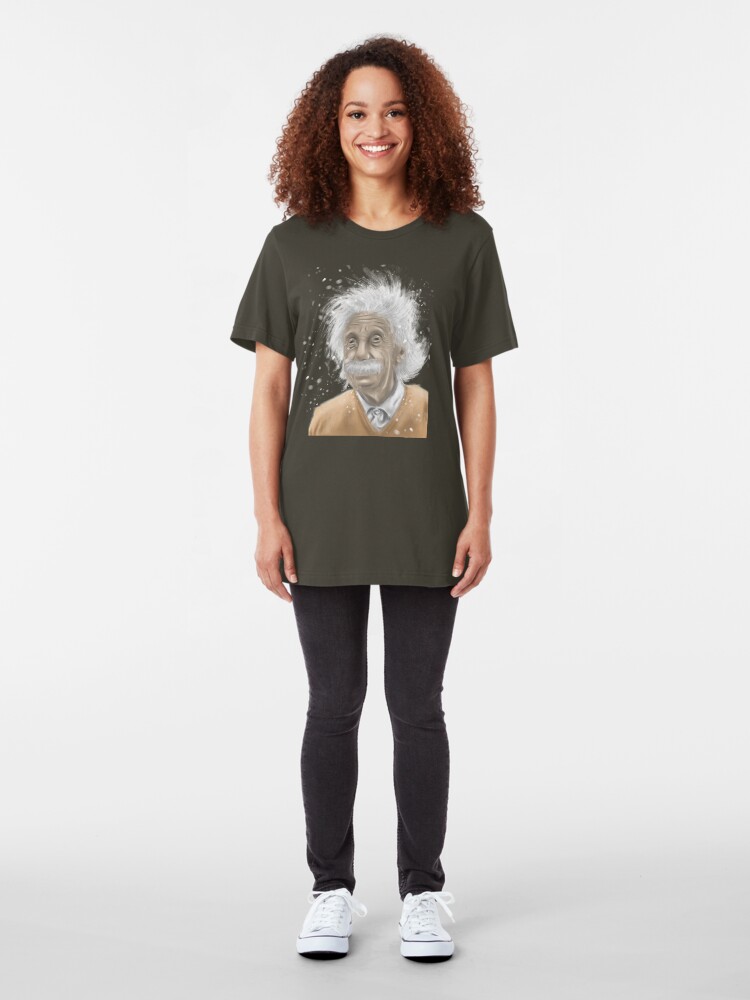 Alternate view of Albert Einstein -mastermind tee Slim Fit T-Shirt