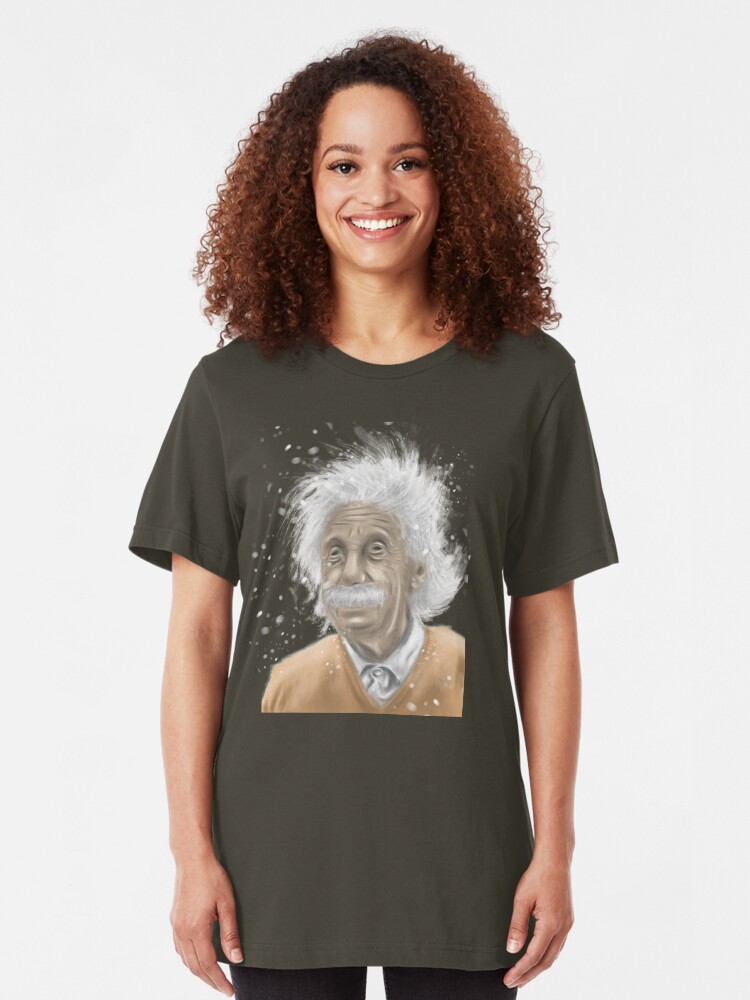 Alternate view of Albert Einstein -mastermind tee Slim Fit T-Shirt