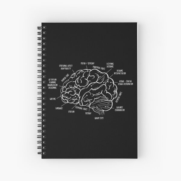Neurosurgery Brain Anatomy Neurology Shirt | Medical Gift Spiral Notebook