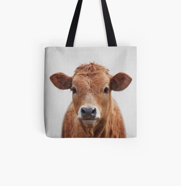 Cow - Colorful All Over Print Tote Bag