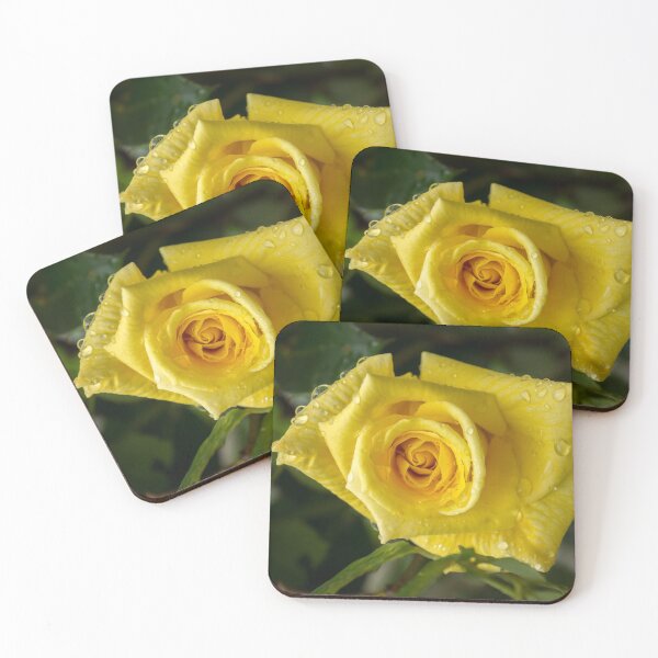 Item preview, Rose and Rain - Cyber Yellow Rosebud designed and sold by Georgia Mizuleva.