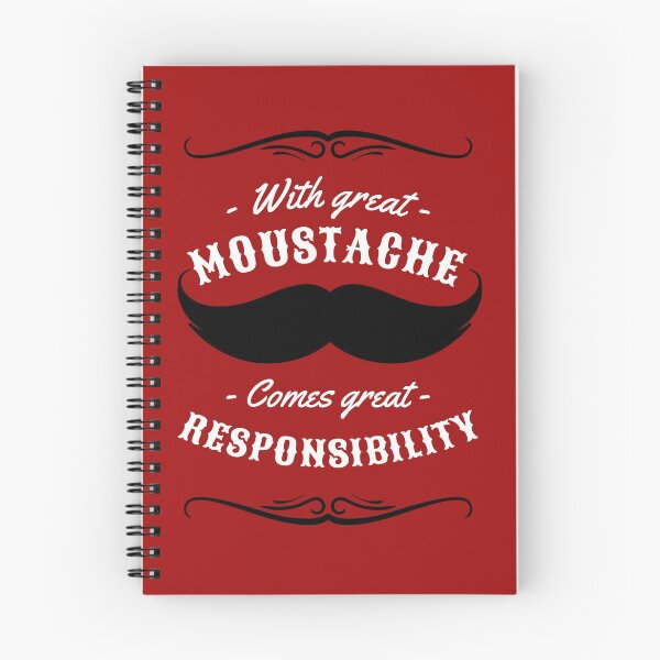 Item preview, With Great Moustache Comes Great Responsibility Funny Gift T-shirt designed and sold by gamerzemporium.