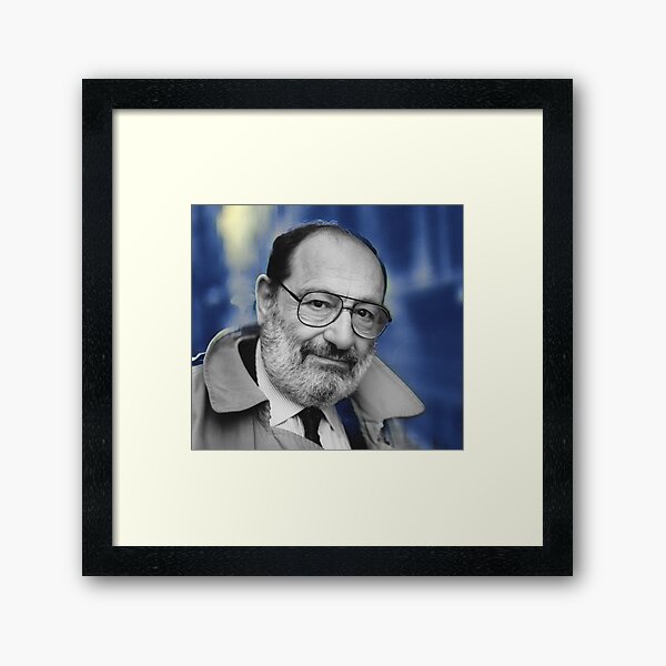 Umberto Eco - stylized Framed Art Print