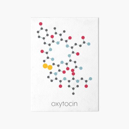 Oxytocin hormone molecule Art Board Print