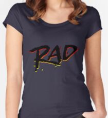RAD 1980's BMX MOVIE Women's Fitted Scoop T-Shirt