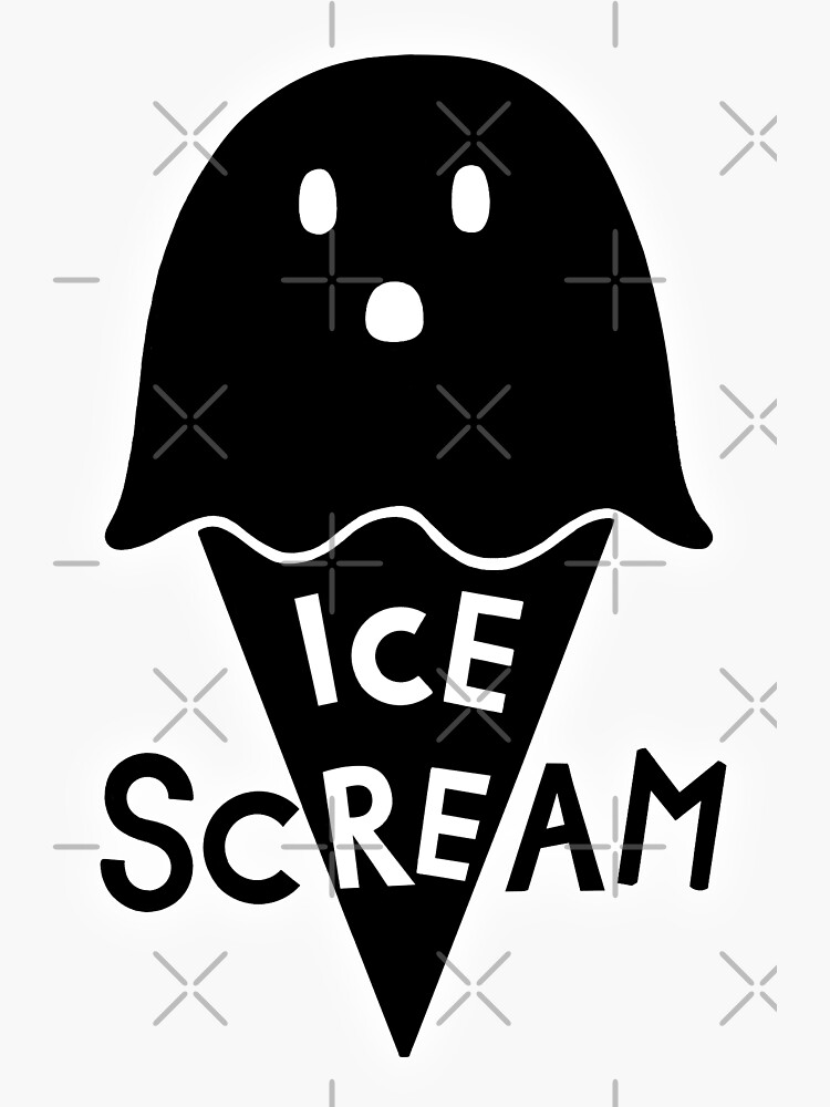 "Ice Scream" Sticker for Sale by BaconPancakes21 Redbubble