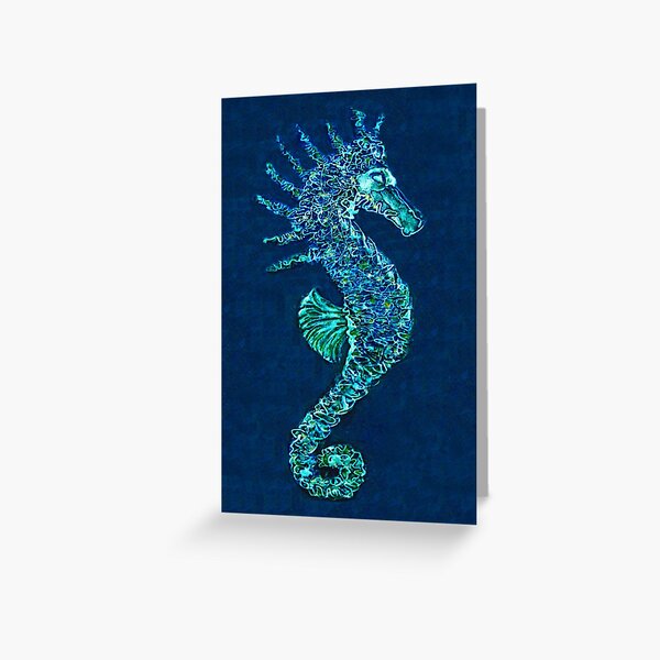 Seahorse Greeting Card