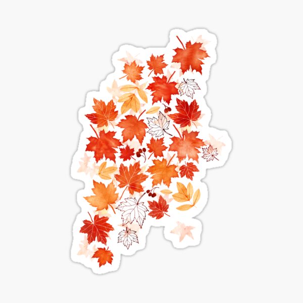 Item preview, Autumn leaves and berries designed and sold by adenaJ.