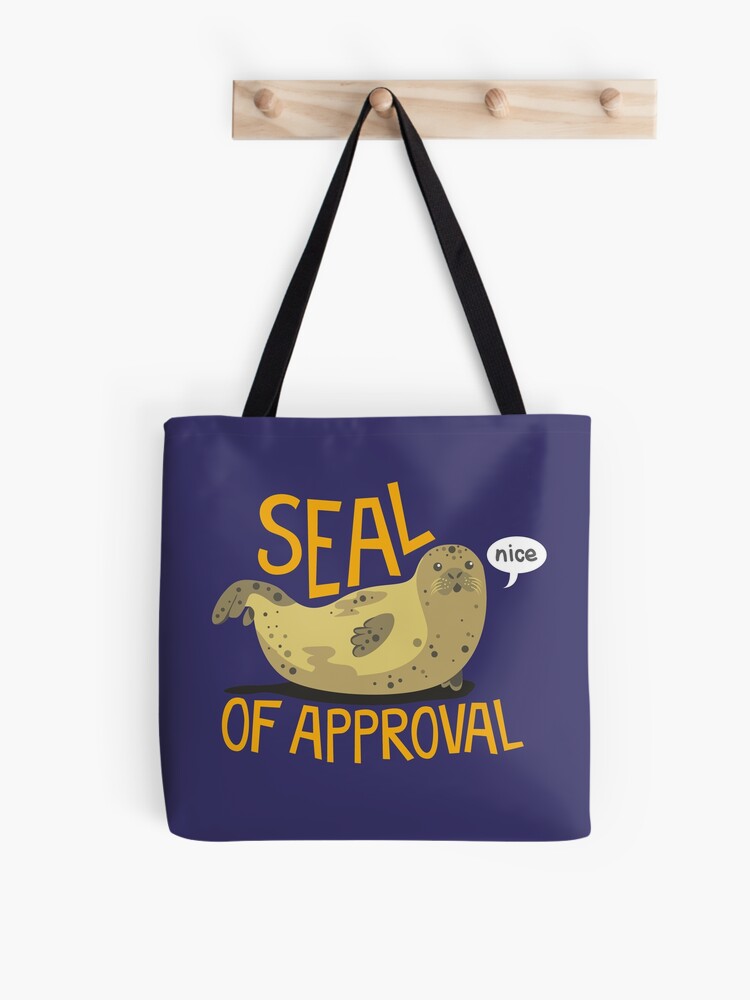 Thumbnail 1 of 2, Tote Bag, Seal of Approval designed and sold by jaffajam.