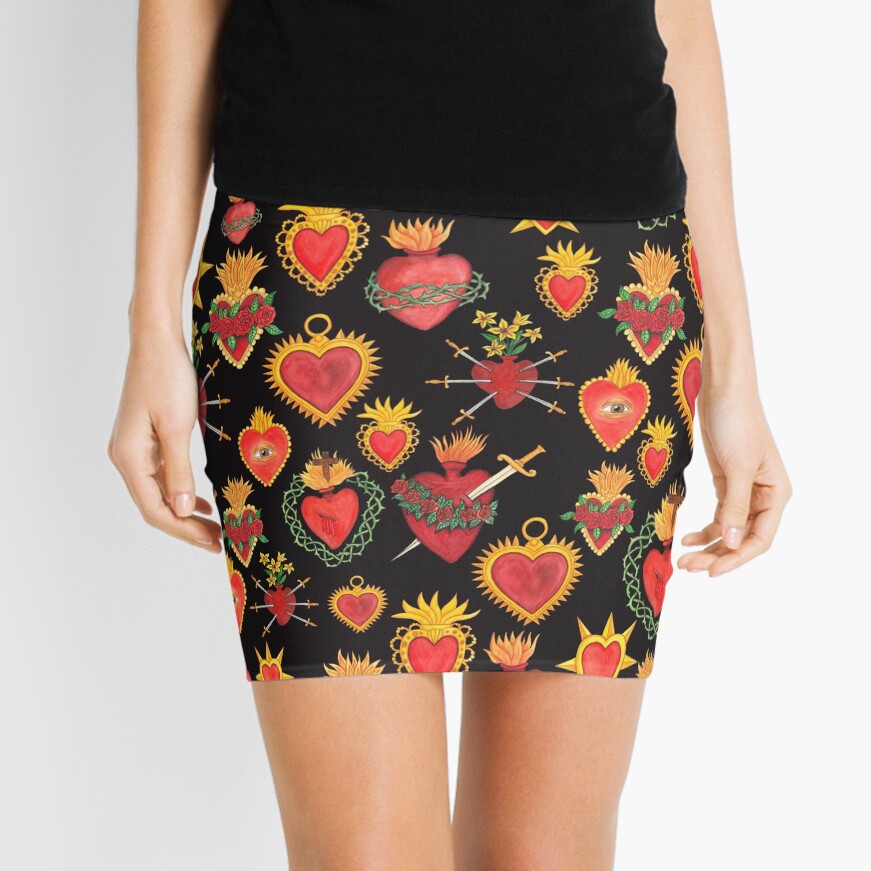 Sacred Heart Mini Skirt