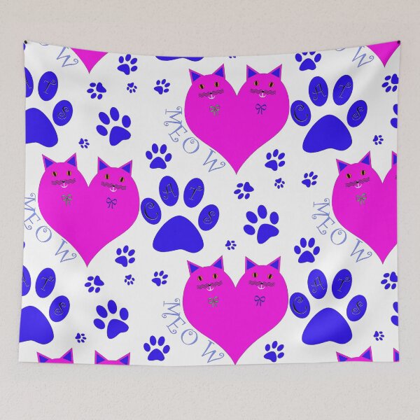 Item preview, Meow Cats Pink designed and sold by sisusisu.