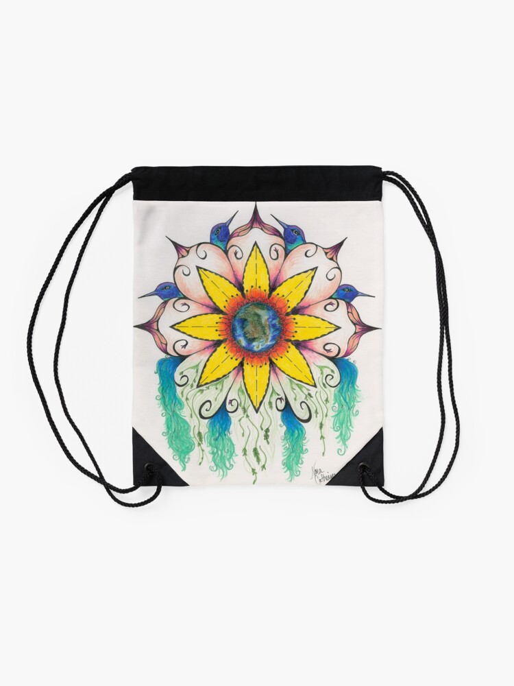Alternate view of Symphony of Summer Drawstring Bag