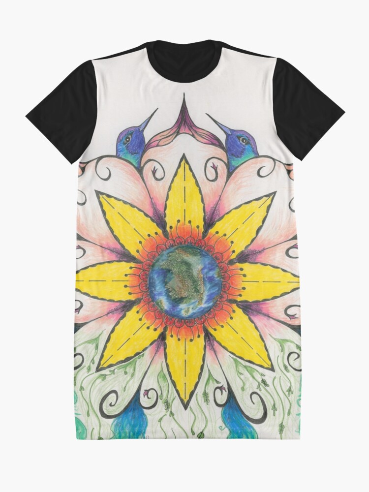 Alternate view of Symphony of Summer Graphic T-Shirt Dress