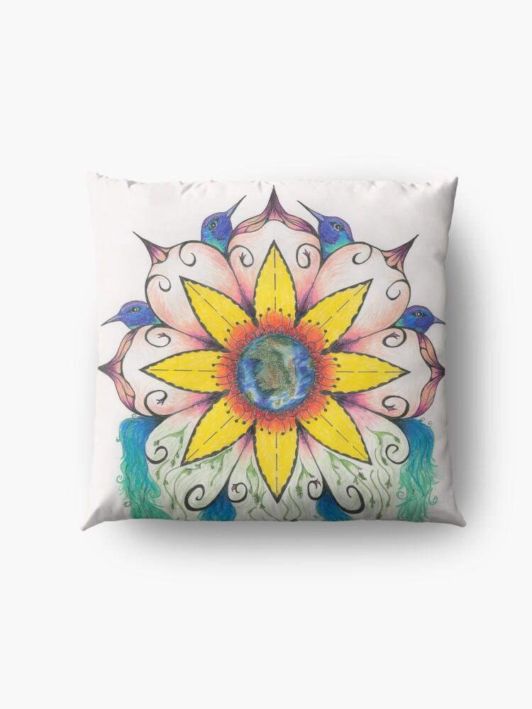 Alternate view of Symphony of Summer Floor Pillow