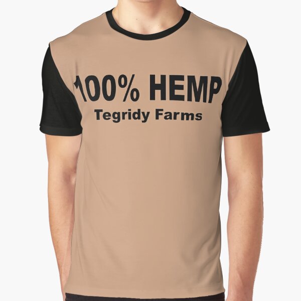 100% Hemp Tegridy Farms Parody  Graphic T-Shirt