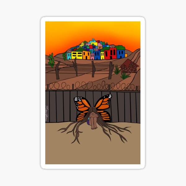Blurred Borders Sticker