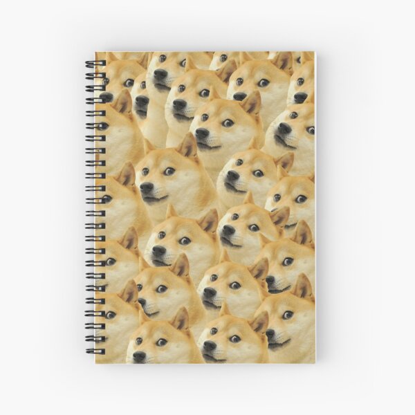 Doge WOW Pattern Kekistani Doggo #DogRight Spiral Notebook