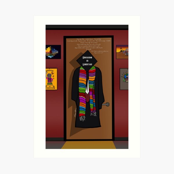 Educacion Es Libertad Art Print