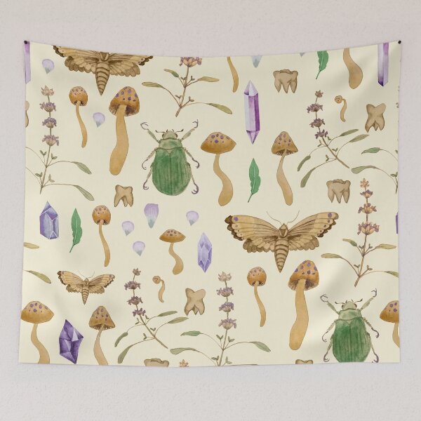 Item preview, Witchy Botanical Crystals designed and sold by wildredhead.