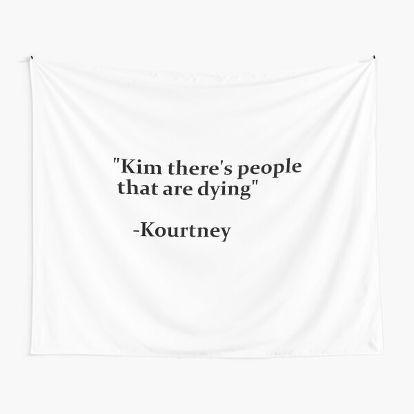 Aperçu de l'œuvre KIM THERE'S PEOPLE THAT ARE DYING créée et vendue par FrenchFactory.