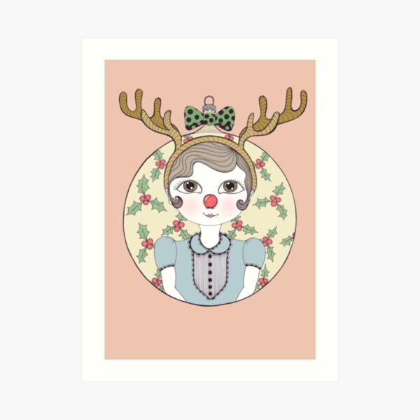 Waiting for Santa Art Print