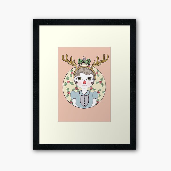 Waiting for Santa Framed Art Print