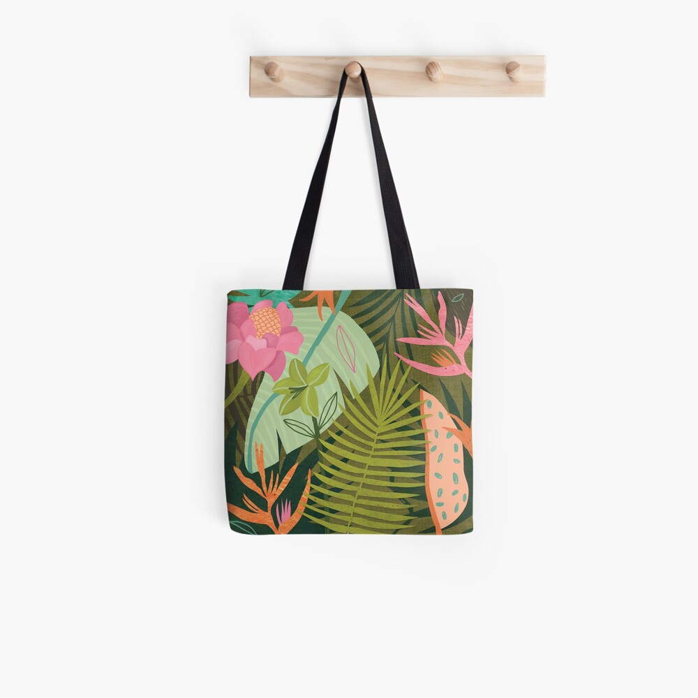 tropical tote bag