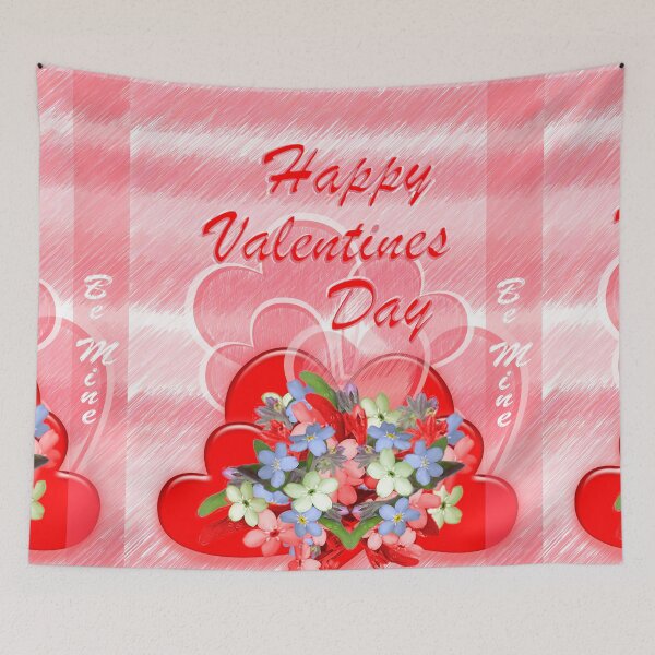 Item preview, Happy Valentines Day, With Forget Me Nots   designed and sold by Sharon Schwalbe.