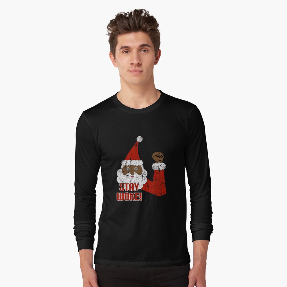 black santa t shirts