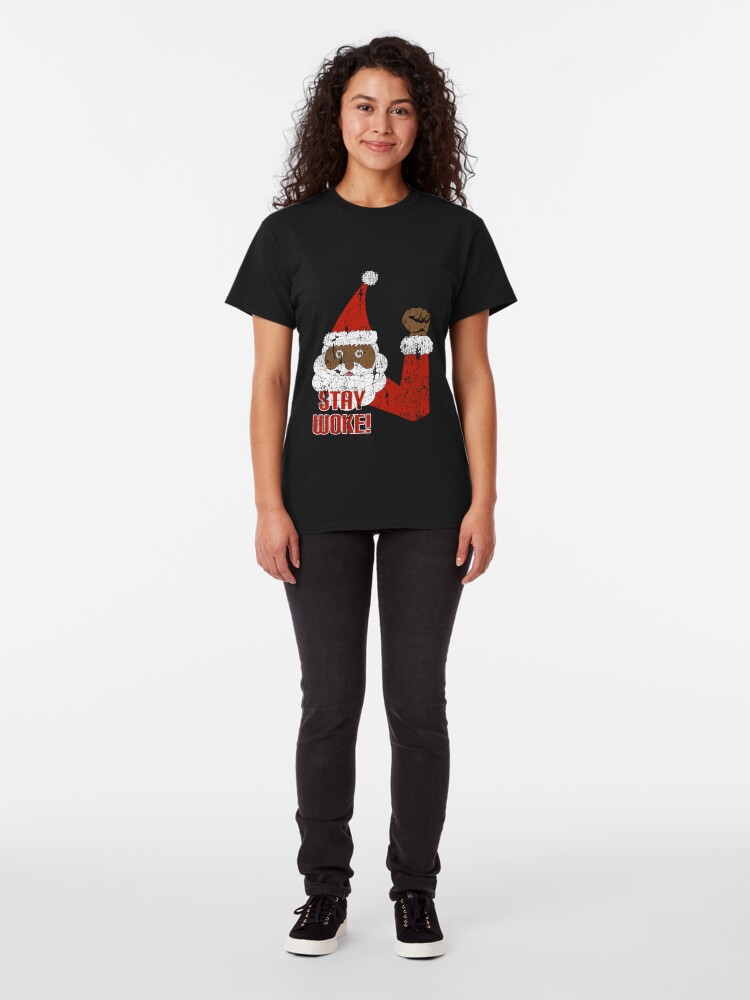 black santa t shirts