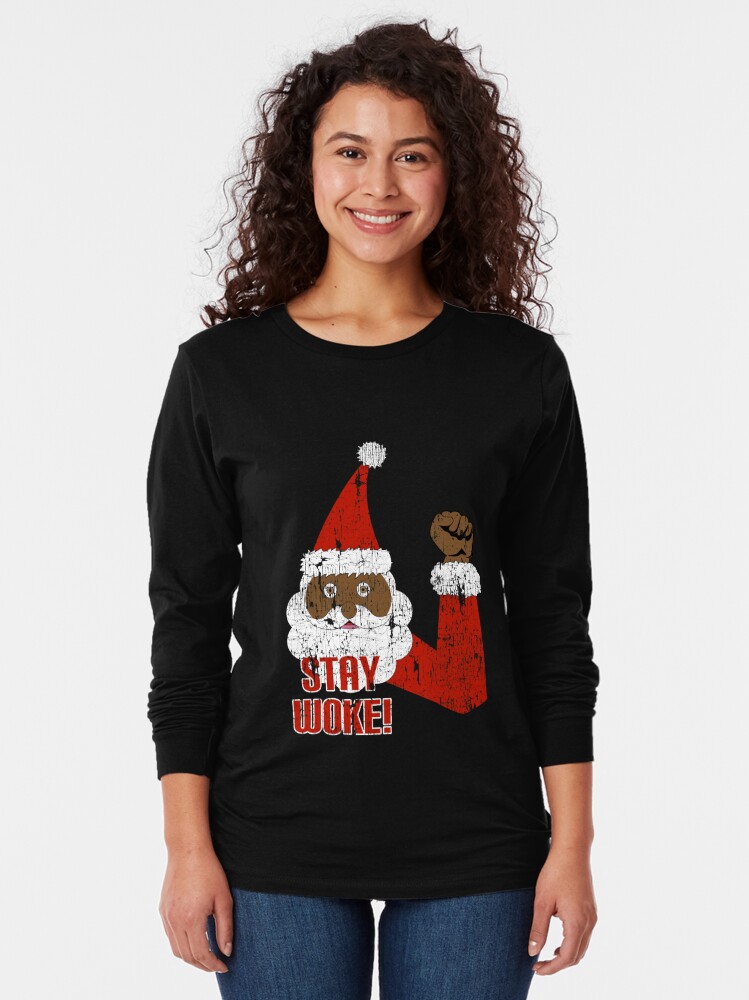 black santa t shirts