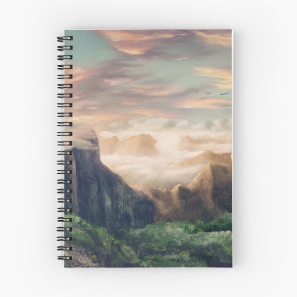 Item preview, Idyllic fantasy mountain landscape designed and sold by unikatdesign.