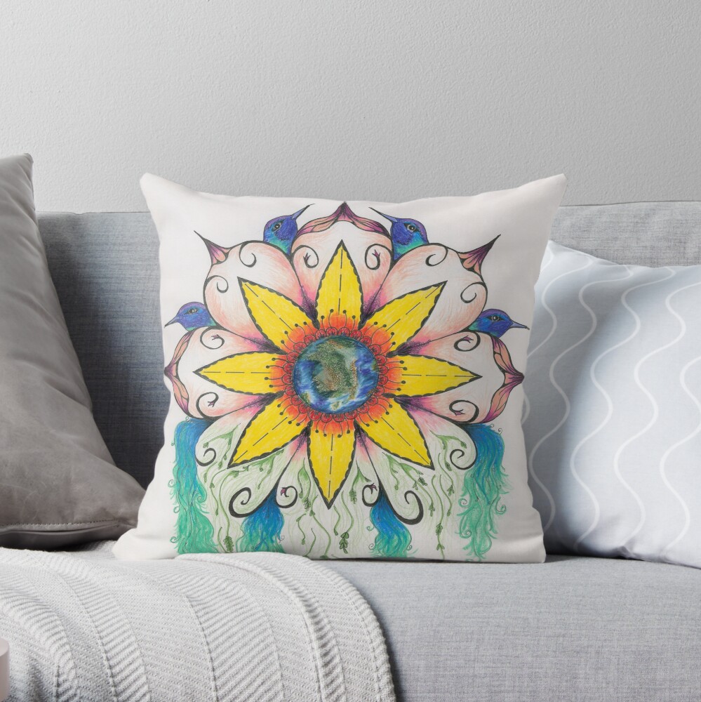 Symphony of Summer Throw Pillow