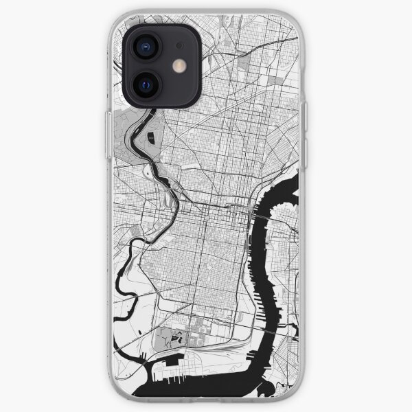 Philadelphia OpenStreetMap Poster iPhone Soft Case