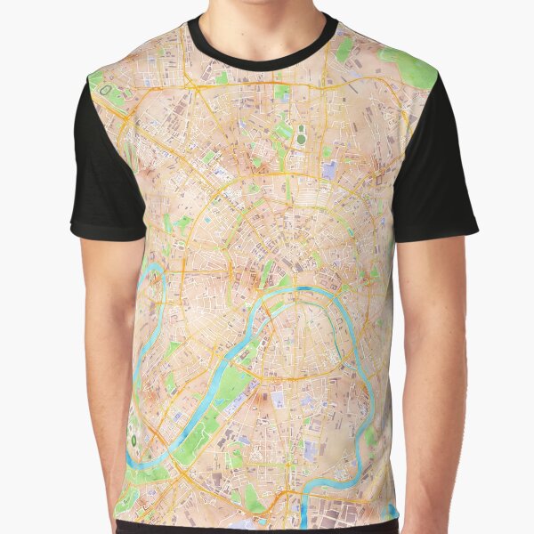 Moscow Watercolor Poster Graphic T-Shirt