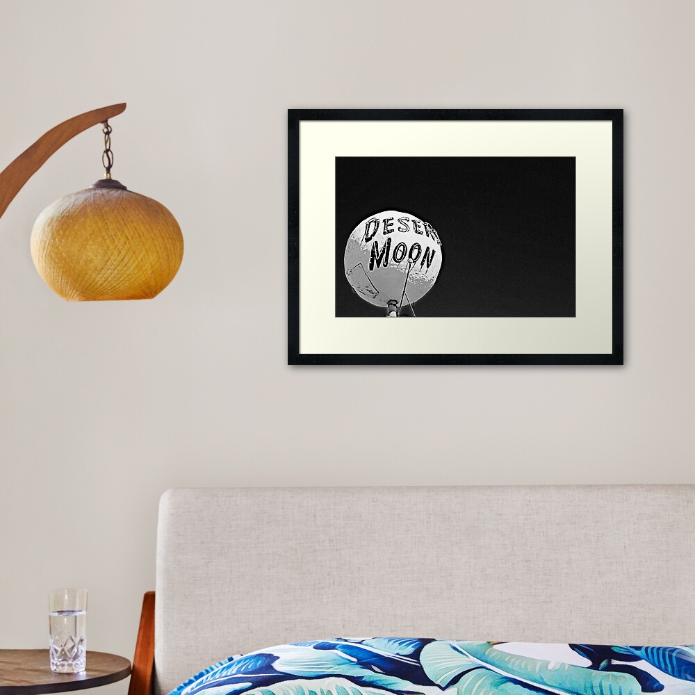 The Desert Moon Framed Art Print