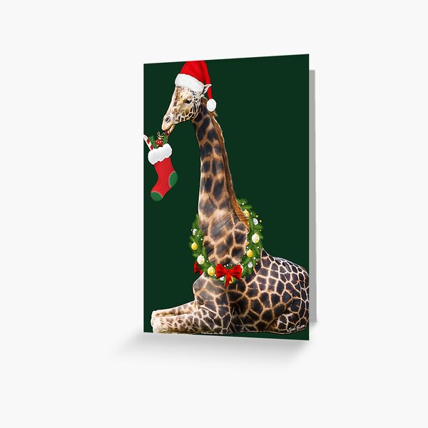 Giraffe Santa Hat Gifts Merchandise Redbubble - giraffe hat roblox