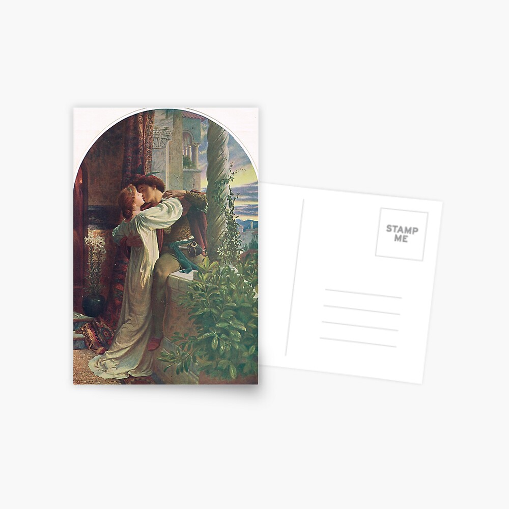 Romeo And Juliet By Frank Dicksee R A 1853 1928 Postcard For Sale By Artfromthepast Redbubble