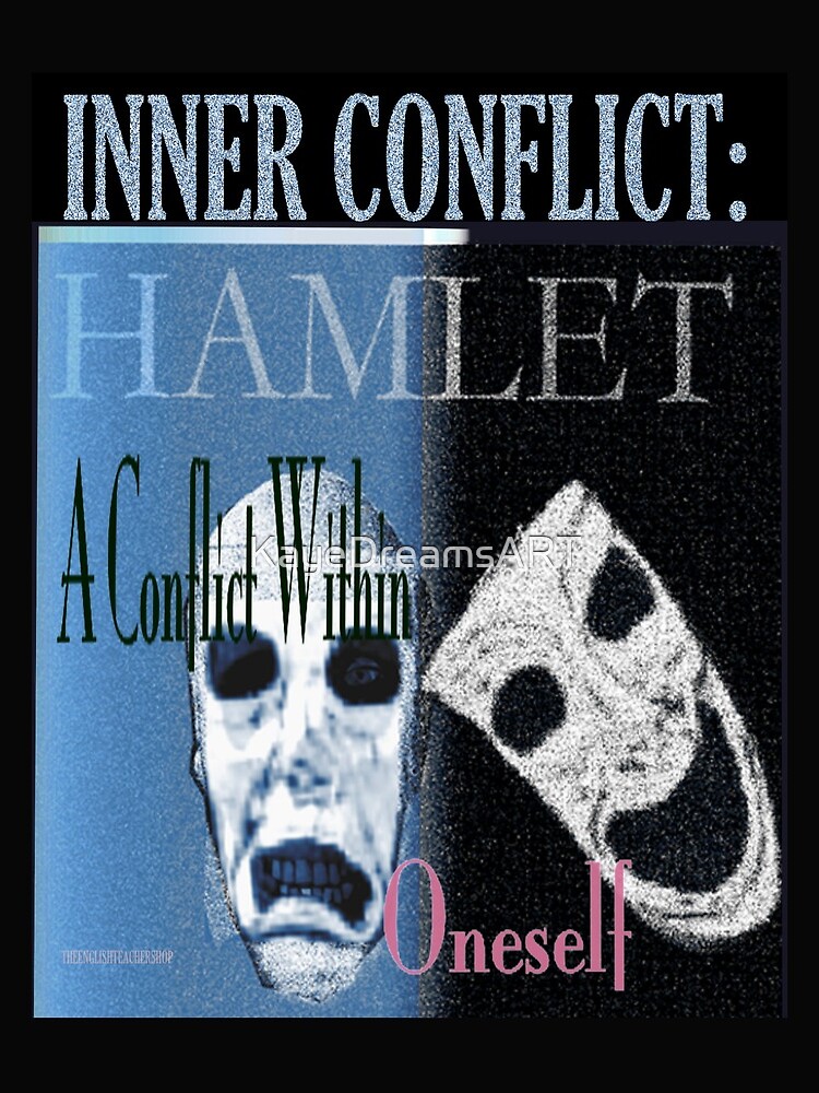 "Hamlet Inner Conflict" Drawstring Bag by KayeDreamsART Redbubble