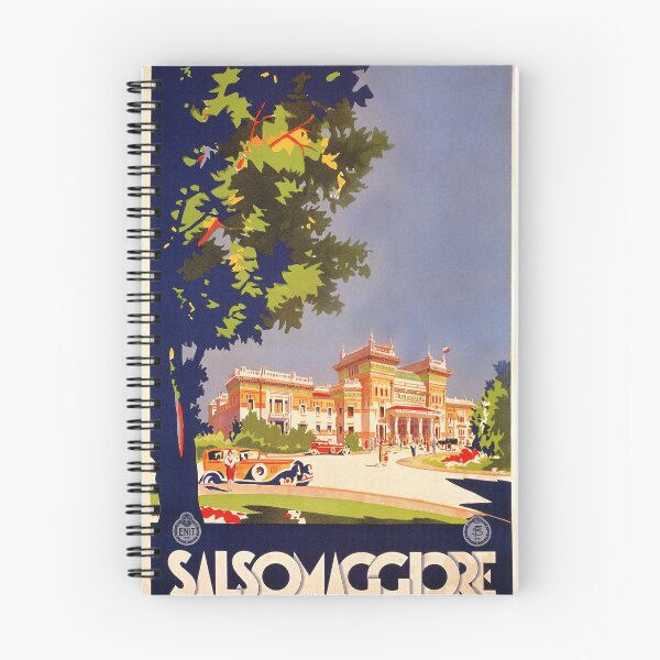 Item preview, Salsomaggiore art deco vintage Italian travel ad designed and sold by aapshop.
