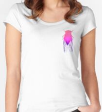 cicada (for white) Women's Fitted Scoop T-Shirt