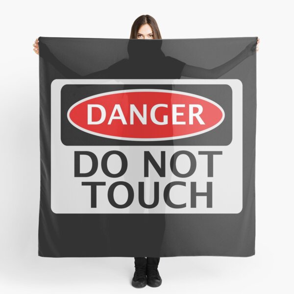 Item preview, DANGER DO NOT TOUCH FUNNY FAKE SAFETY SIGN SIGNAGE designed and sold by DangerSigns.
