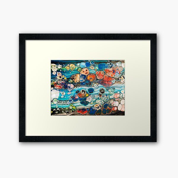 The river bed... Framed Art Print
