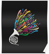 French Horn Poster