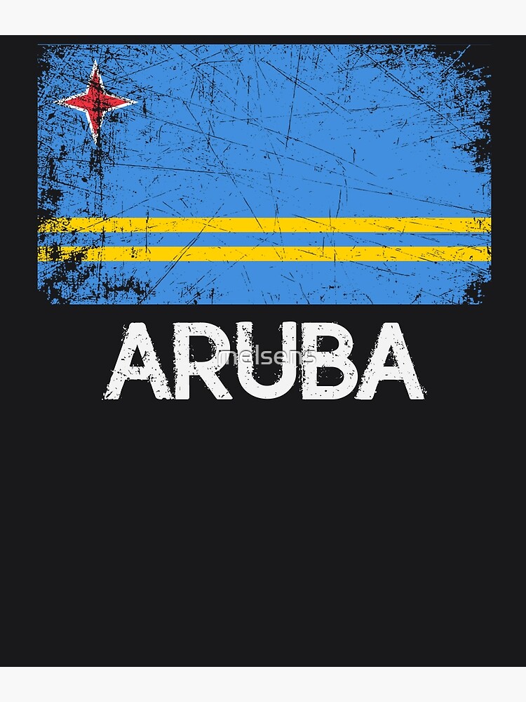 Aruban Flag T-Shirt | Vintage Made In Aruba Gift Aruban Flag T-Shirt | Vintage Made In Aruba Gift