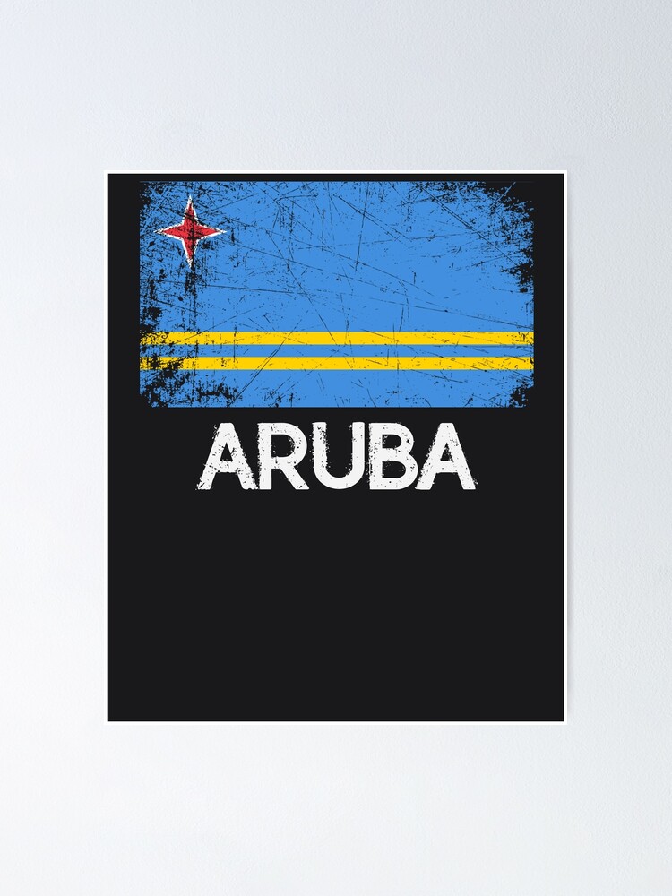 Aruban Flag T-Shirt | Vintage Made In Aruba Gift Aruban Flag T-Shirt | Vintage Made In Aruba Gift