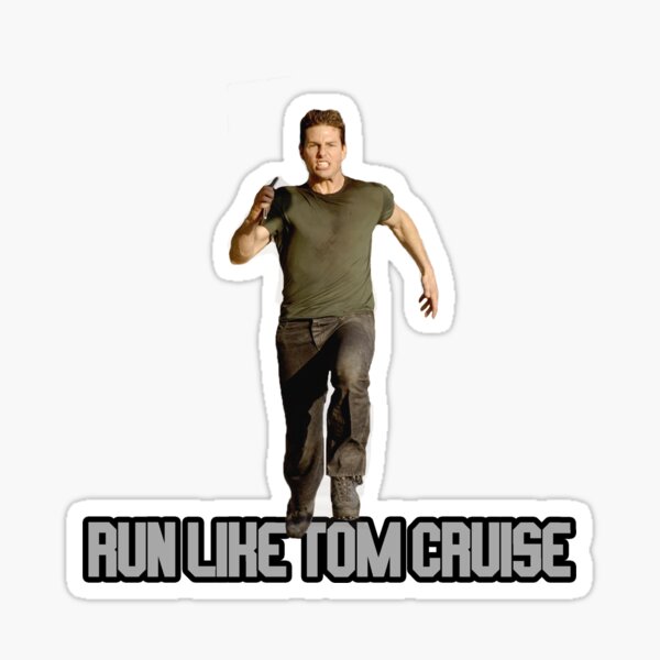 Vista previa del artículo con la obra «Corre como Tom Cruise», diseñado y vendido por SpiderReviewer.