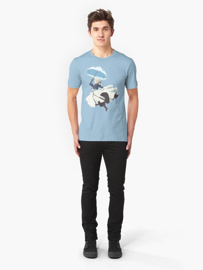 Alternate view of Violet Evergarden - Parasol - Minimalist Art Slim Fit T-Shirt