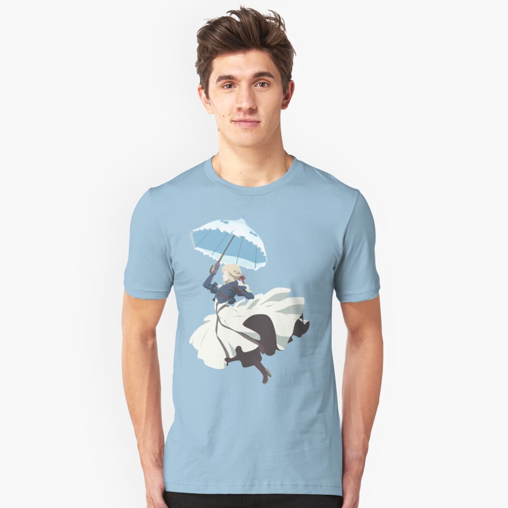 Violet Evergarden - Parasol - Minimalist Art Slim Fit T-Shirt