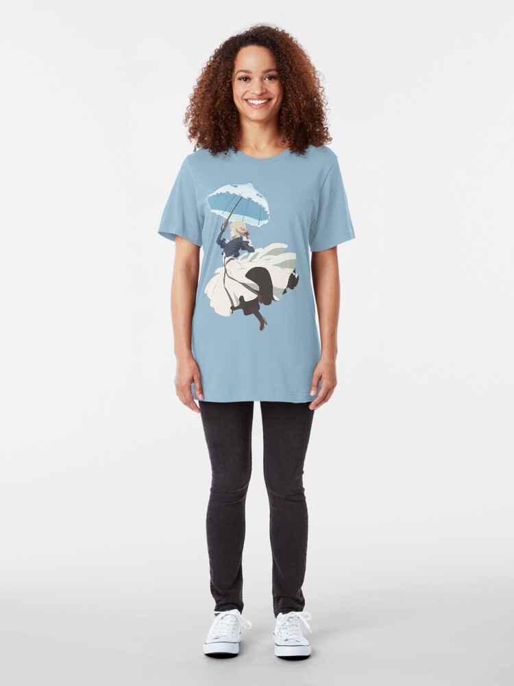 Alternate view of Violet Evergarden - Parasol - Minimalist Art Slim Fit T-Shirt
